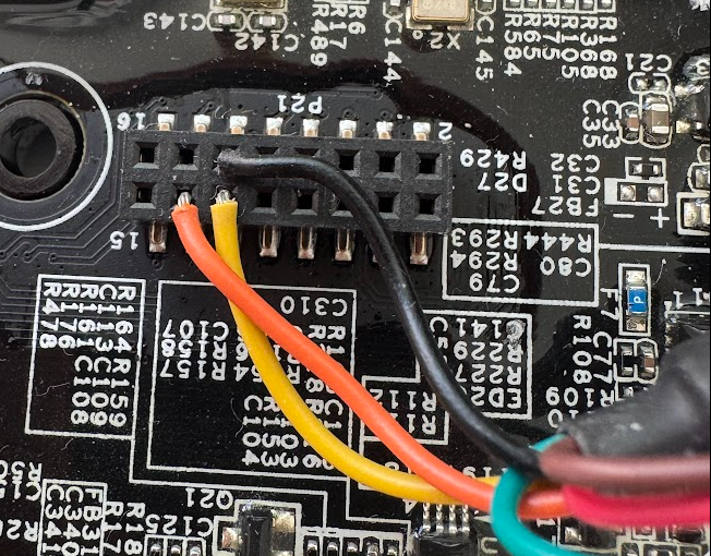 serial connection to the p2041 vacuum cleaner
